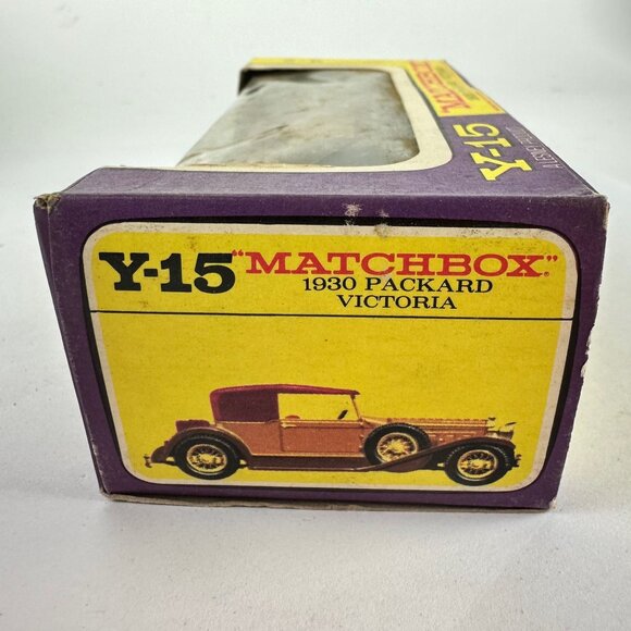 Matchbox Y-15 1930 Packard Victoria Die-Cast Model Car Original Box Collectible - Picture 2 of 2